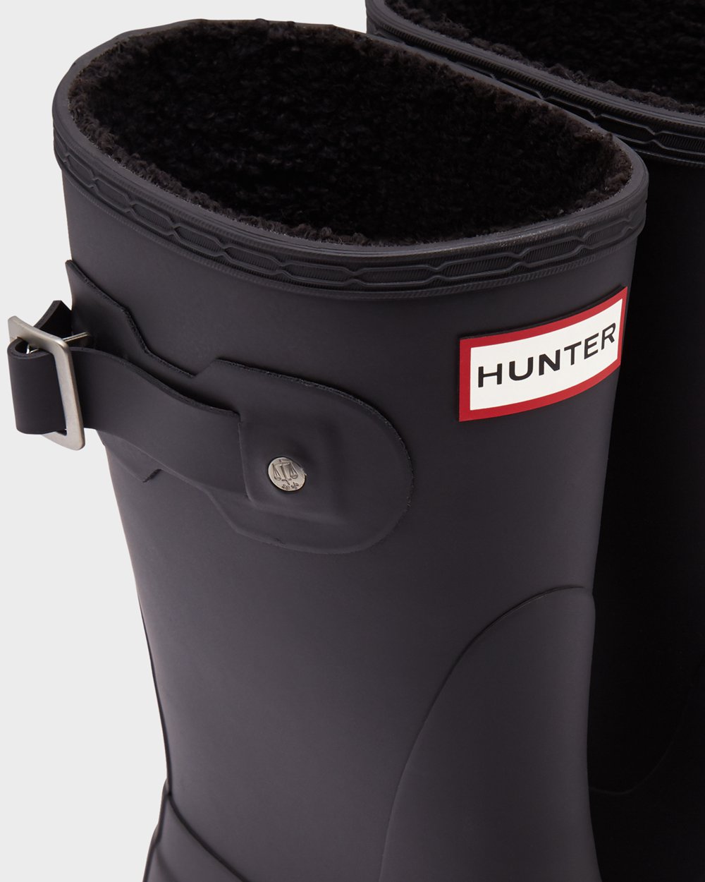 Botas De Cortas Original Insulated Hunter Mujer - Negros - 847360QHL